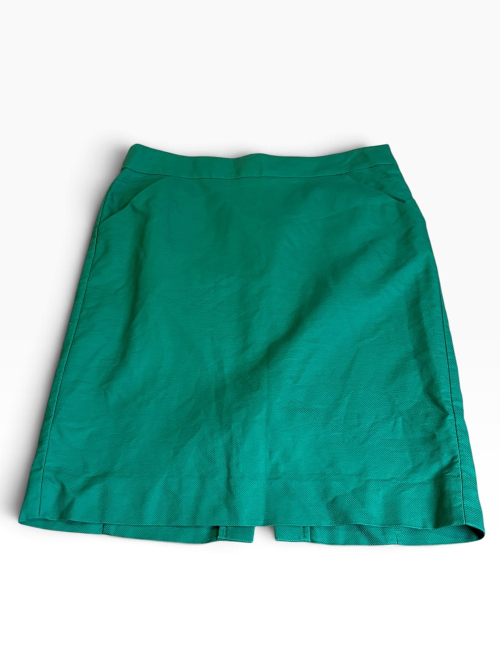 J. CREW green pencil skirt